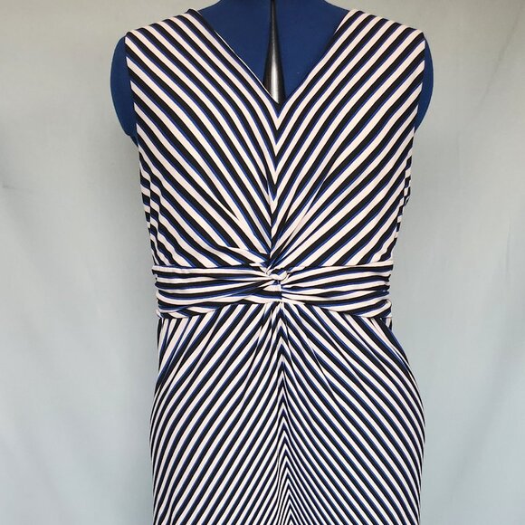Chico's Stripe Twist Knot Maxi Dress - Picture 2 of 4